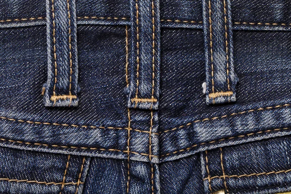 Jeans close-up seam texture — Stock Photo, Image