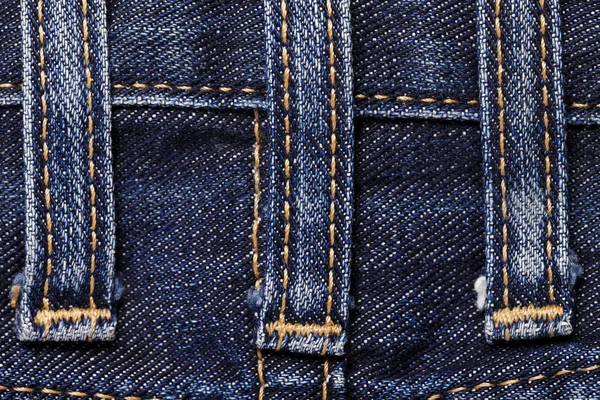 Jeans close-up seam texture — Stock Photo, Image
