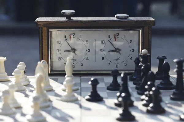 Schach. Spielzeit — Stockfoto