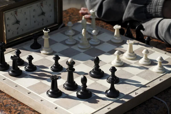 Chess. Playing time — Stock Photo, Image