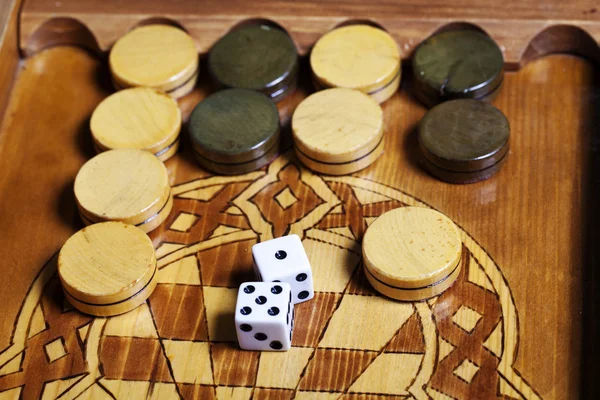 Backgammon dice — Stock Photo, Image