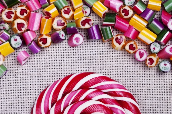 Фон яркий карамель конфеты — стоковое фото