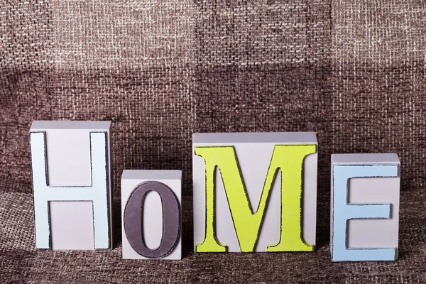 Home word of decorated letters — Stock Photo, Image