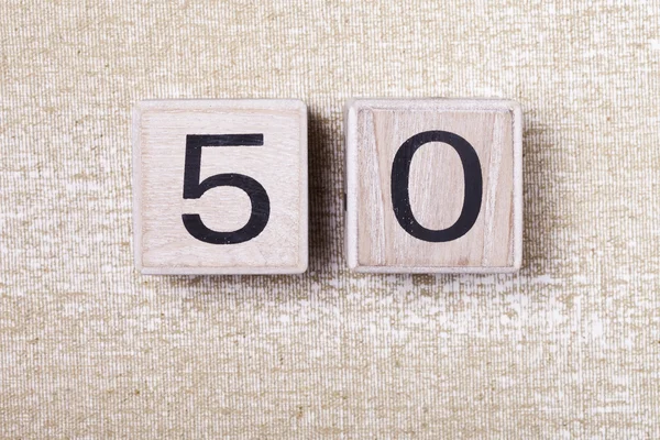 sayı elli 50 ahşap küpleri