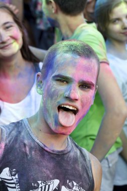 Renkli kutlama, renkler Holi festival