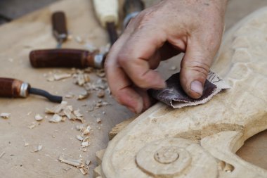 ahşap oymalar, araçları ve işlemleri portre çalışması