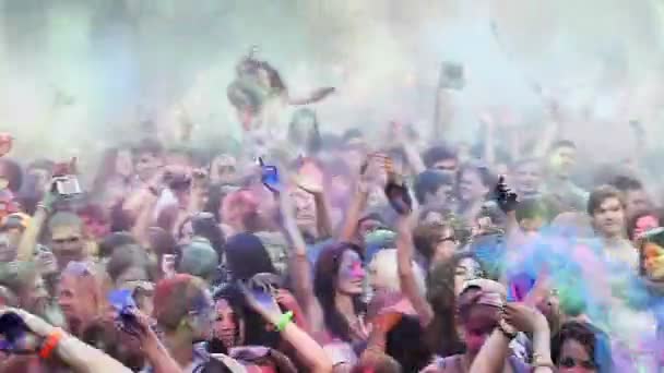 A színek Holi fesztivál — Stock videók