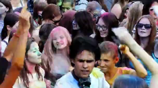 Festival de colores Holi — Vídeos de Stock