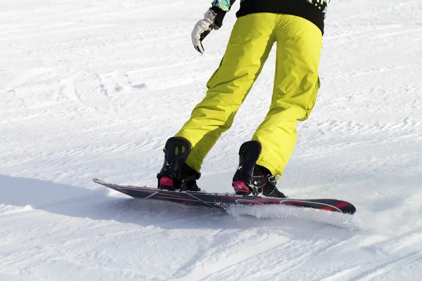 다리의 snowboarder, 액티브 스포츠 — 스톡 사진