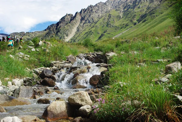 Paesaggio di montagna, bellissimo sfondo naturale — Foto Stock