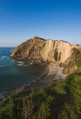 Asterian plajının dikey görüntüsü