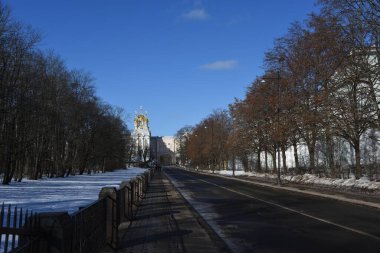 Tsarskoye Selo 'daki şehir manzarası