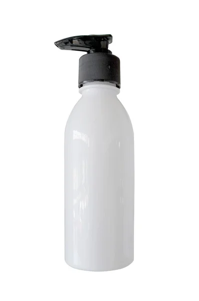 Garrafa para líquido, sabão, gel de banho, shampoo — Fotografia de Stock