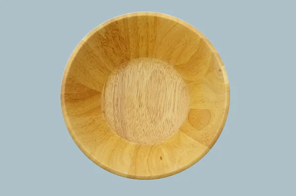 Drewniana miska w kolorze beżowym — Zdjęcie stockowe