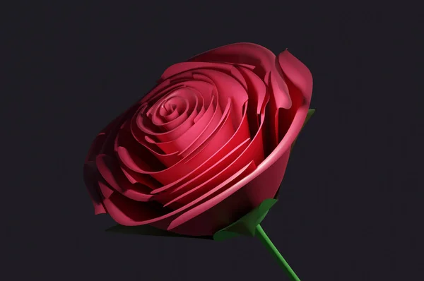 Image Red Roses Black Background Concept Valentine Day — Stock Photo, Image