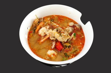 Tom Yam, Tay geleneksel gıda, baharatlı çorba