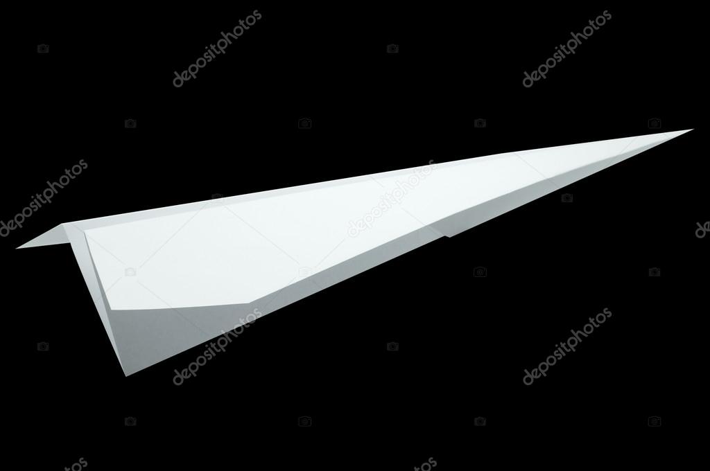 Flugzeug Origami Papier Falten Im Flugzeug Weiße Farbe