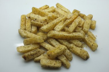 Kızarmış patates cipsi sopa yığını