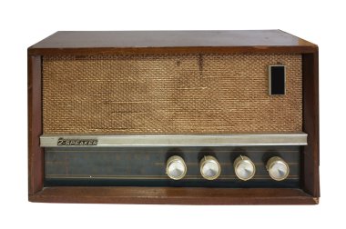 Geçen yüzyılın Retro radyo alıcısı