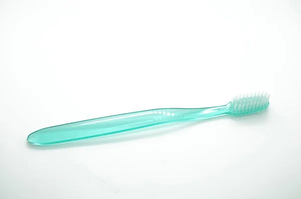 Escova de dentes sobre fundo branco — Fotografia de Stock