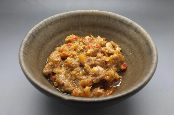 Shrimp Paste Chilisoße, traditionelle thailändische Lebensmittel — Stockfoto