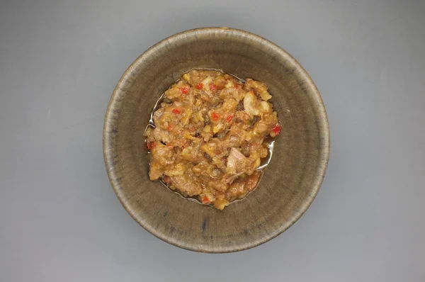 Shrimp Paste Chilisoße, traditionelle thailändische Lebensmittel — Stockfoto