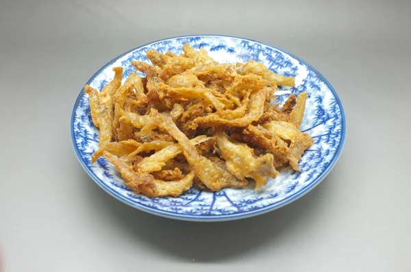 Crispy deep fried dried fish — Stock Photo, Image