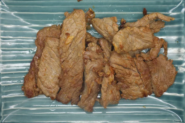 Wymieszać smażyć wieprzowina z pieprzem — Zdjęcie stockowe
