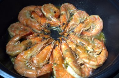 Pişmiş, haşlama, buğulama karides, karides