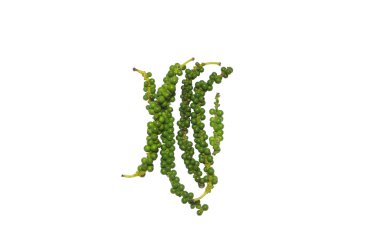 Beyaz arka plan üzerinde izole taze beyaz biber