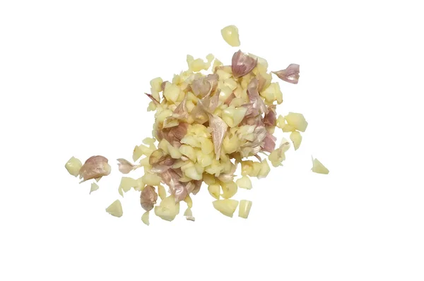 Φρέσκο σκόρδο απομονωμένο σε λευκό φόντο — Φωτογραφία Αρχείου