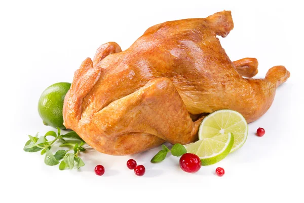 Chicken baked with lime — Stock Photo, Image