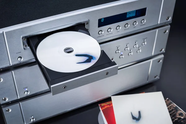 Music player with a disc — Stock Photo, Image