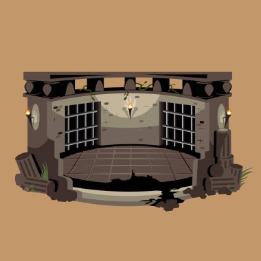 Tasarım ögesi için arena vektör arkaplan çizimi