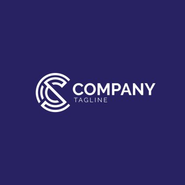 CSC 'nin ilk logosu, harf bazlı monogram logosu. Zeki profesyonel ve kaliteli görünüm..