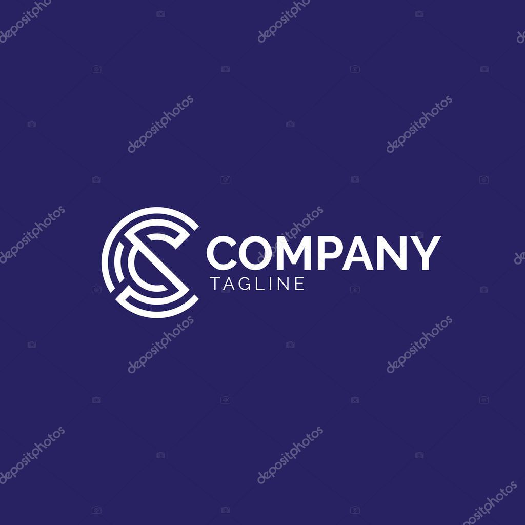CSC initial logo, letter based monogram logo. smart professional and premium look.