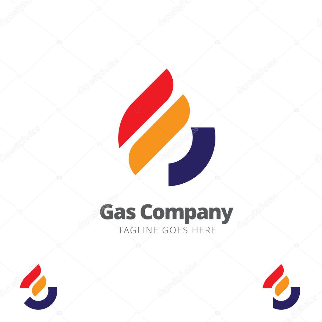 G letter based Gas Company symbol vector