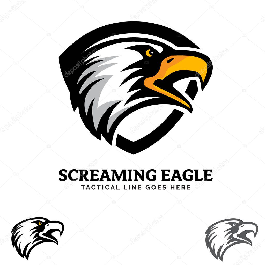 Screaming Eagle insignia vector illustration