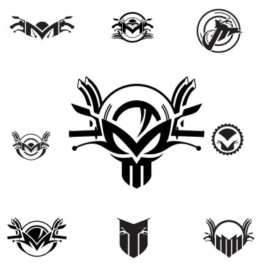 M harfi tabanlı, Motosiklet sembolü koleksiyonu 