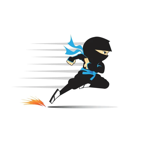 Logotipo Ninja Ver Logotipo Elemento Diseño Cualquier Otro Propósito — Vector de stock