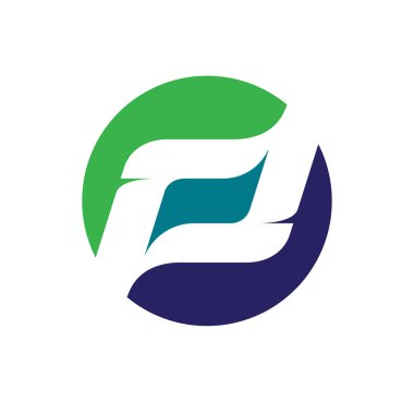 PD monogram logosu. P ve D 'nin vektör kombinasyonu daire logosu. Logonun kendisi güvenilir bir şekilde ilgilenen iki elli gizli bir mesaja sahip..