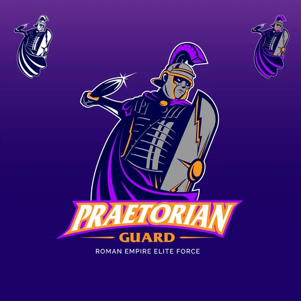 Praetorian Guard Roman Empire Elite Force — Stockový vektor