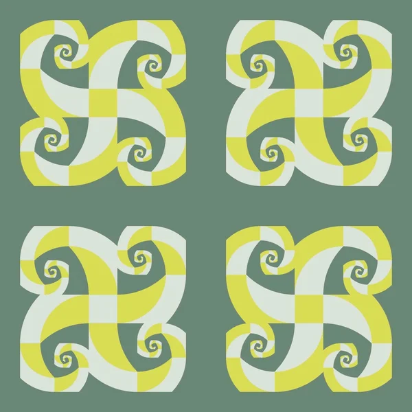 Abstracte geometrische patroon samengesteld — Stockvector