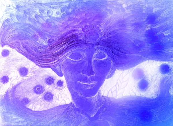 Нежный Лайла ветер фея эльфийский человек, иллюстрация — стоковое фото