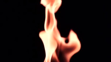 Karanlıkta bir meşale yangın