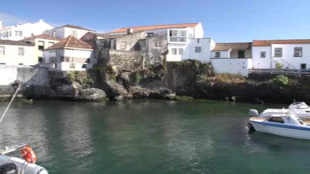 Liman ile güzel köy — Stok video