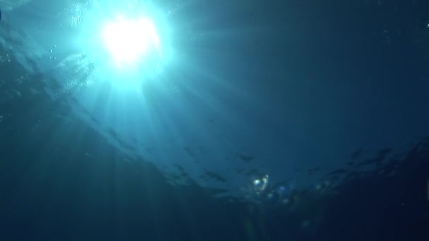 Güneş parlar aracılığıyla yüzey — Stok video