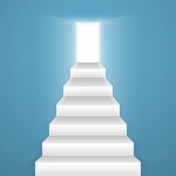 Merdivenler kapıya doğru.