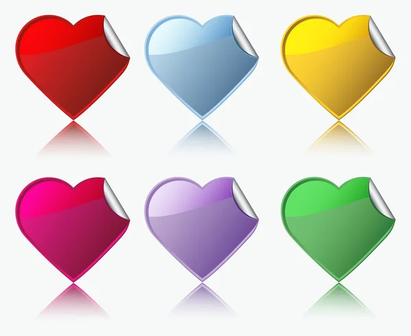 kalp şeklinde çıkartmalar