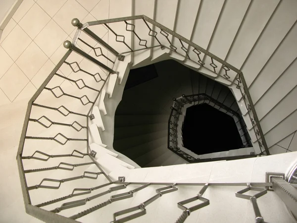 Marble spiral staircase — Stock Photo, Image